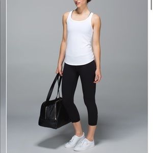 Lululemon Black Wunder Under Crop Full On Luon 4